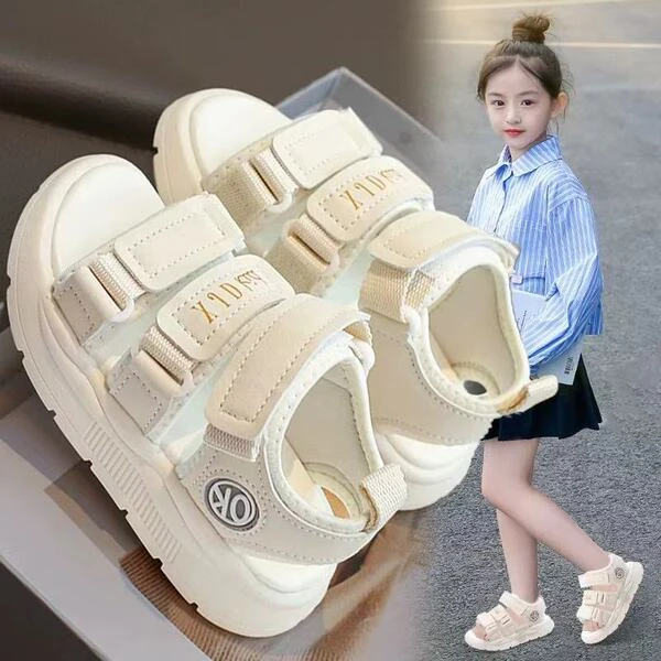 Kids Premium Double-Strap Hook & Loop Sandals