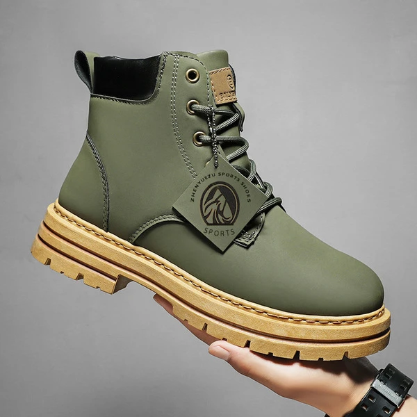 Men’s Premium Lace-Up Ankle Boots