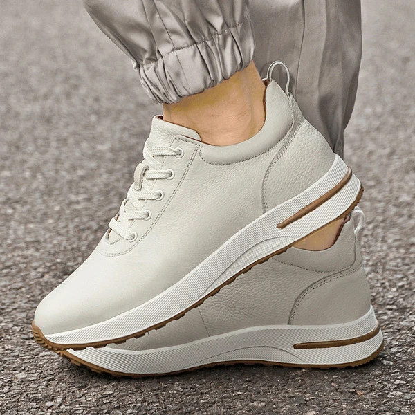 Men's Premium Black Leather Casual Sneakers