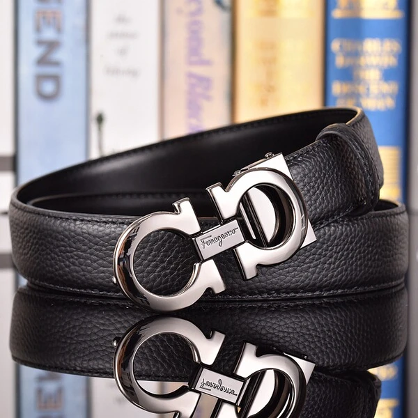 Luxury Men's Automatic Buckle Leather Belt