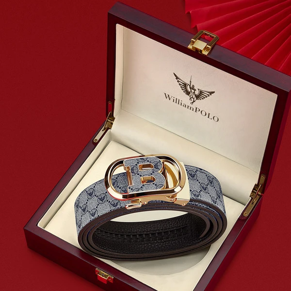 uxury Automatic Buckle Designer Leather Belt for Men