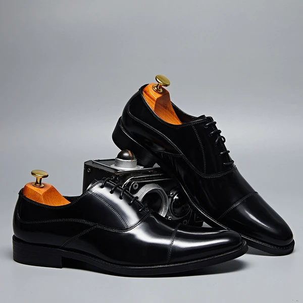 Men's Premium Black Leather Oxford Formal Shoes