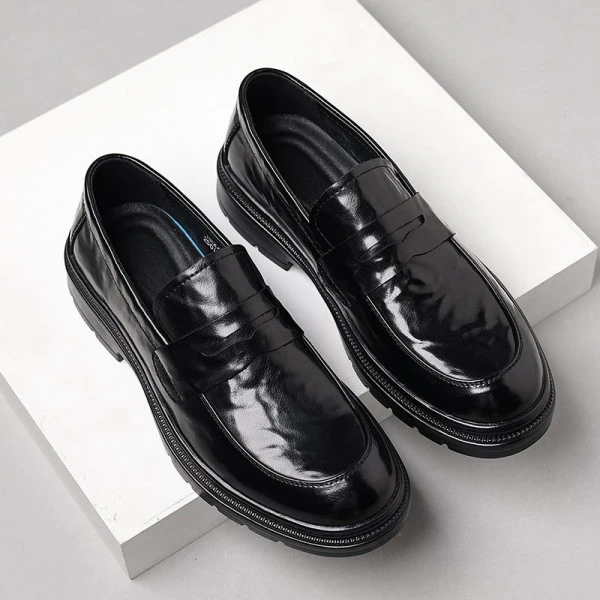 Men's Premium Glossy Penny Loafers