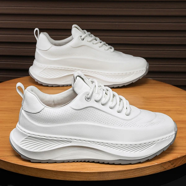 Men's Premium White Chunky Casual Sneakers