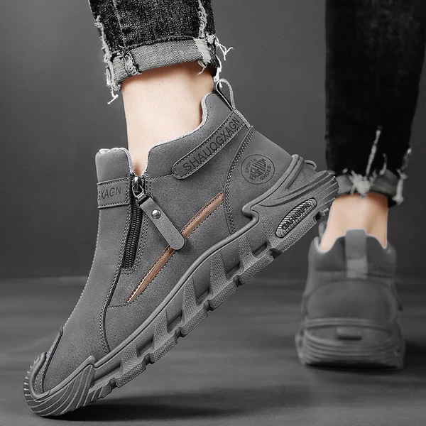 Men's Mid-Top Casual Slip-On Sneakers