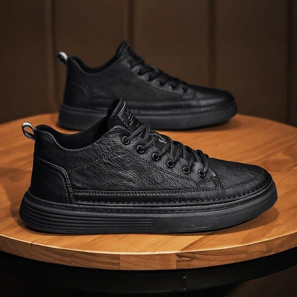 Premium Men's Casual Leather Sneakers