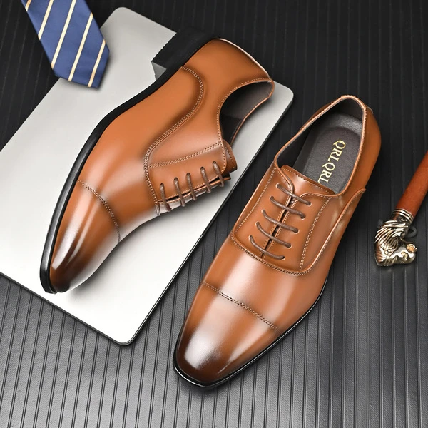 Men's Luxury Leather Oxford Dress Shoes