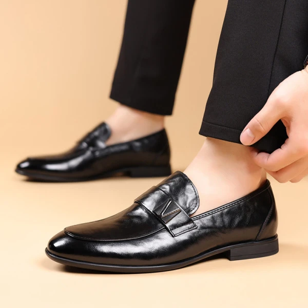 Premium Leather Slip-On Loafers for Men
