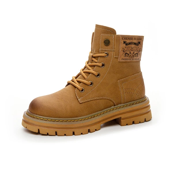 Women’s Chunky Lace-Up Combat Ankle Boots