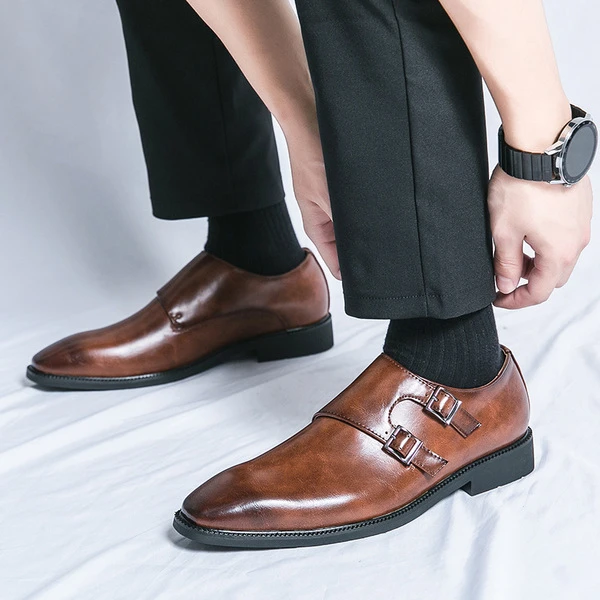 Men’s Classic Double Monk Strap Formal Shoes