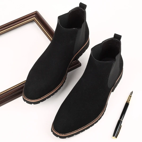 Men's Premium Suede Chelsea Ankle Boots