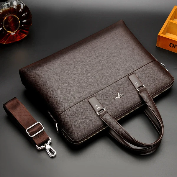 Men's Premium Leather Laptop Briefcase