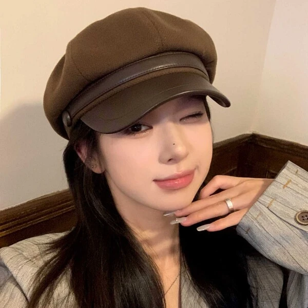 Women's Vintage Newsboy Cap