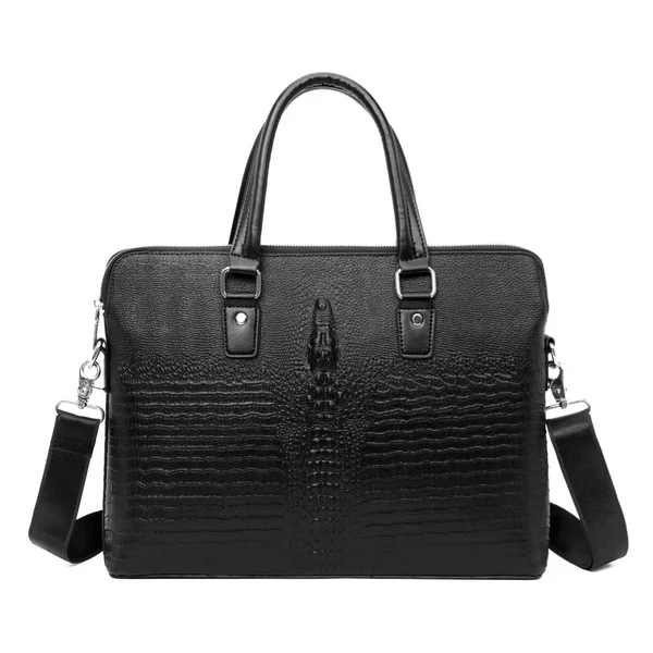 Premium Textured Leather Laptop & Business Briefcase