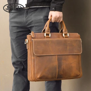 Premium Brown Leather Laptop & Office Bag