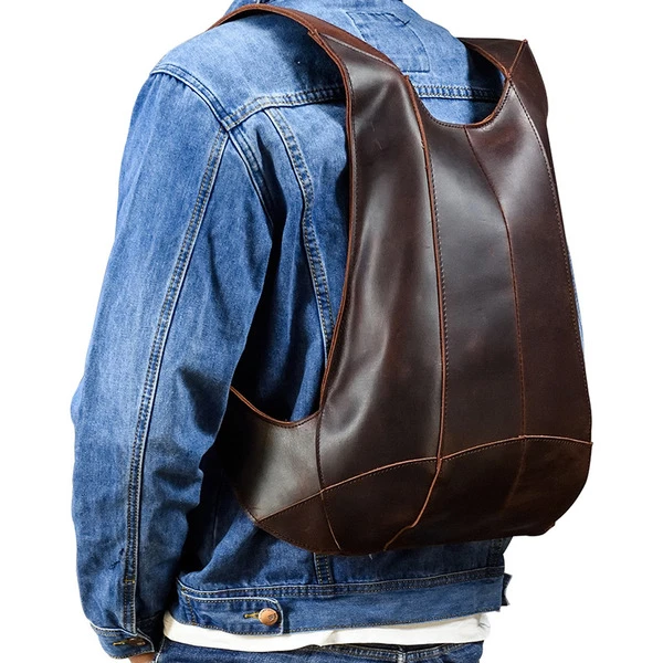 Premium Vintage Brown Leather Backpack