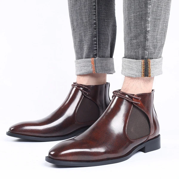 Classic Luxe Men’s Leather Chelsea Ankle Boots