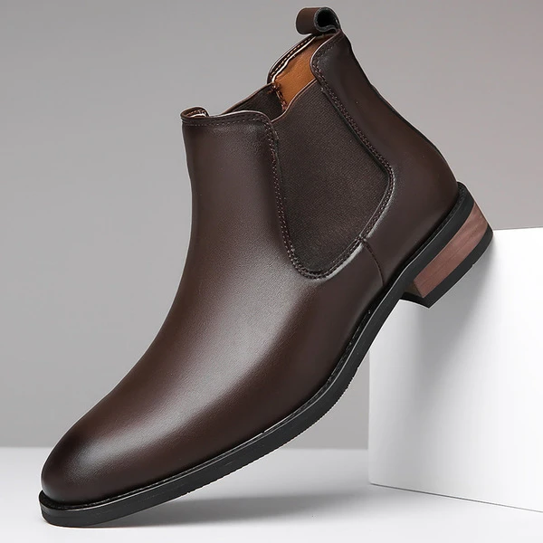 Premium Men’s Chelsea Leather Boots