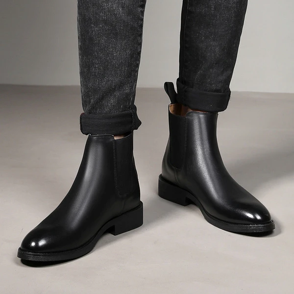 Premium Men’s Black Chelsea Boots