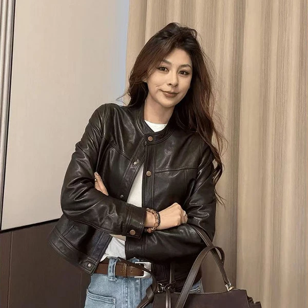 Women’s Premium Brown Leather Jacket
