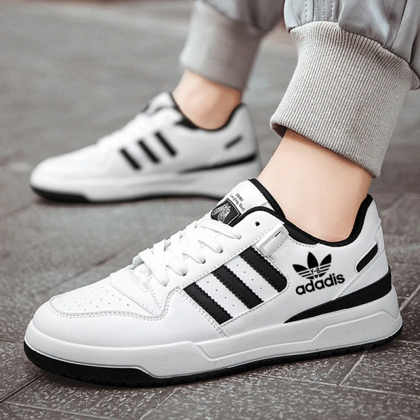 Men’s Premium White & Black Casual Sneakers