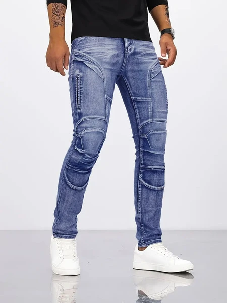 Men’s Premium Distressed Cargo Jeans