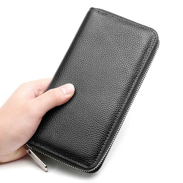 Premium Multi-Compartment Zipper Long Wallet for Men & Women