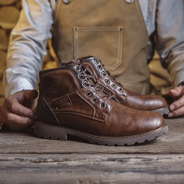 Premium Genuine Leather Men’s Casual Ankle Boots