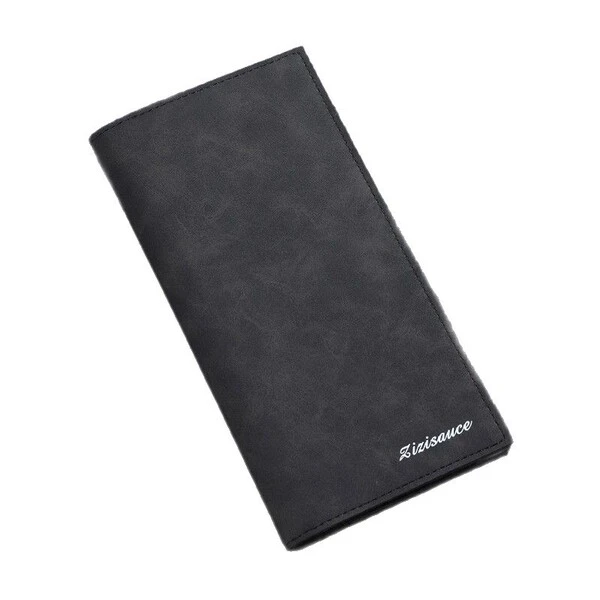 Imported Ultra-Slim Matte Leather Long Wallet & Card Holder for Men