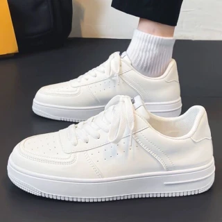 Classic White Low-Top Sneakers
