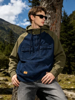 Coastal Raglan Quarter-Zip Hoodie