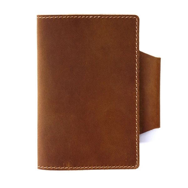 Imported Handcrafted Crazy Horse Leather Pocket Notebook Cover & Organizer