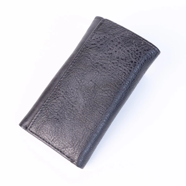 Imported Genuine Leather Tri-Fold Key Holder Wallet & Card Case