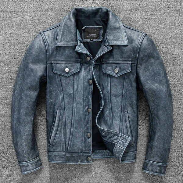Premium Imported Classic Denim-Inspired Motorcycle Jacket
