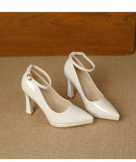 Elegant Women’s Patent Leather Pointed-Toe High Heel Pumps
