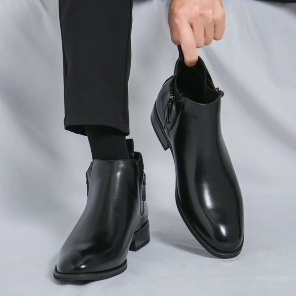 Size chart for Premium Genuine Leather Chelsea Boots for Men